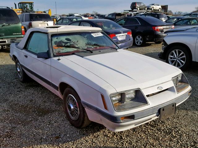 1FABP2736GF276356 - 1986 FORD MUSTANG LX WHITE photo 1