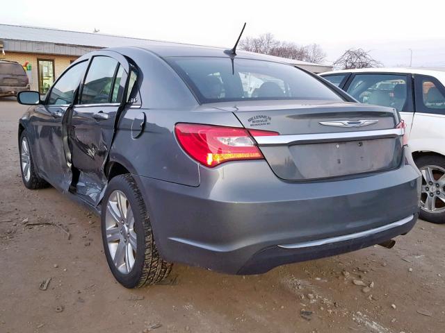 1C3CCBBB6CN287905 - 2012 CHRYSLER 200 TOURIN GRAY photo 3