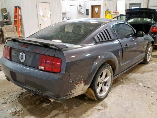 1ZVHT82H375352995 - 2007 FORD MUSTANG GT BLACK photo 4