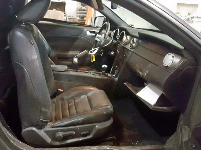1ZVHT82H375352995 - 2007 FORD MUSTANG GT BLACK photo 5