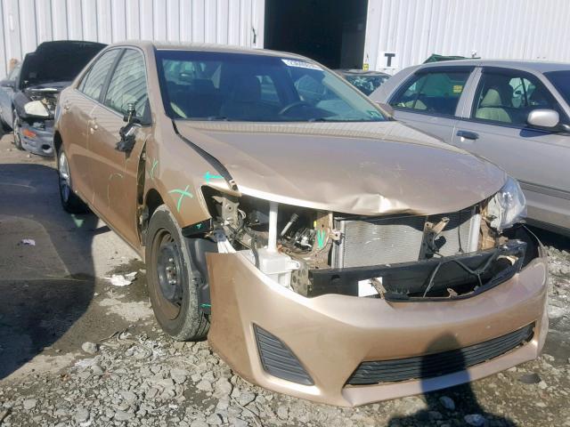 4T4BF1FK9CR170619 - 2012 TOYOTA CAMRY BASE GOLD photo 1