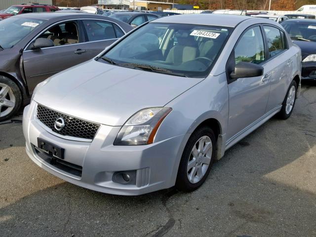 3N1AB6AP8CL703367 - 2012 NISSAN SENTRA 2.0 SILVER photo 2