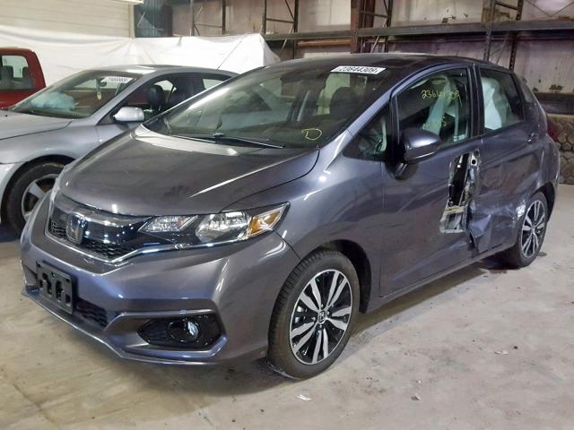 3HGGK5H00JM734485 - 2018 HONDA FIT EX GRAY photo 2