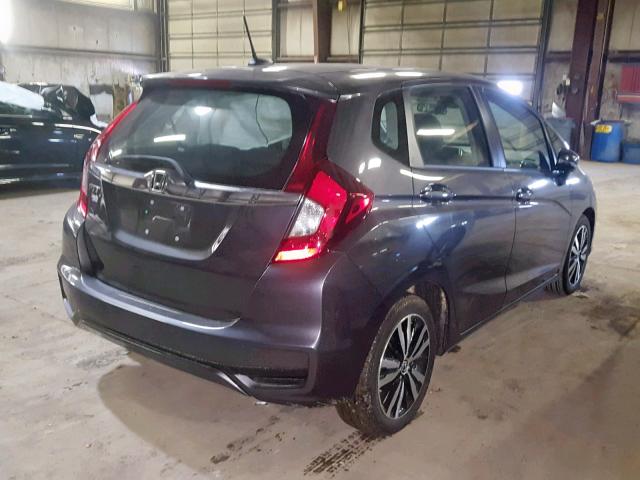 3HGGK5H00JM734485 - 2018 HONDA FIT EX GRAY photo 4