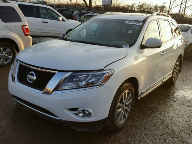 5N1AR2MM8EC716794 - 2014 NISSAN PATHFINDER WHITE photo 2