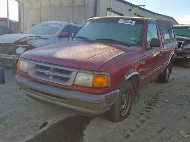 1FTCR10U3TTA26381 - 1996 FORD RANGER RED photo 2