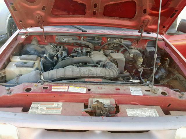 1FTCR10U3TTA26381 - 1996 FORD RANGER RED photo 7