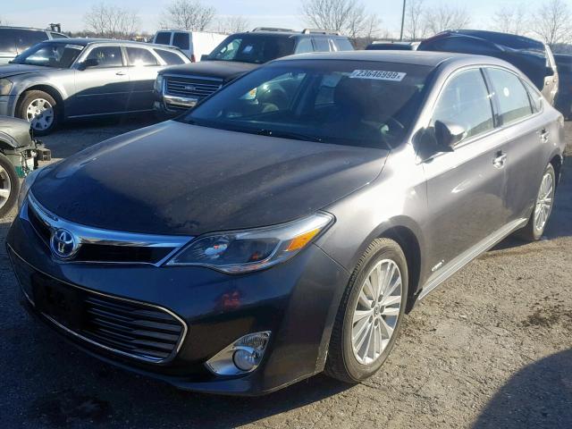 4T1BD1EB3DU002963 - 2013 TOYOTA AVALON HYB GRAY photo 2