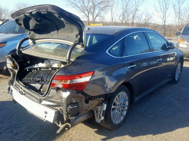 4T1BD1EB3DU002963 - 2013 TOYOTA AVALON HYB GRAY photo 4