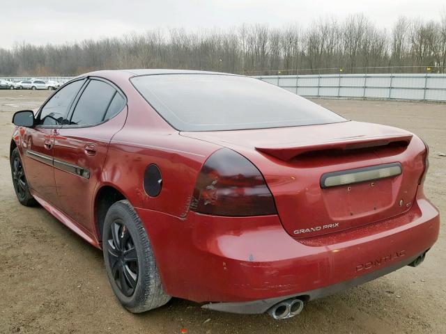 2G2WP542541351273 - 2004 PONTIAC GRAND PRIX 勃艮第红 照片 3