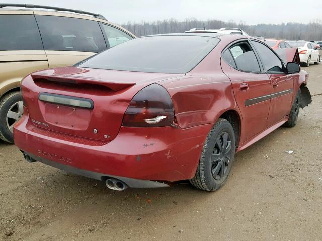 2G2WP542541351273 - 2004 PONTIAC GRAND PRIX 勃艮第红 照片 4