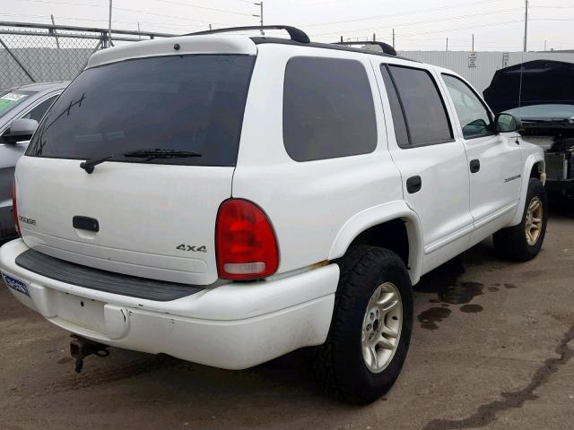 1B4HS28N31F603433 - 2001 DODGE DURANGO 白色 照片 4