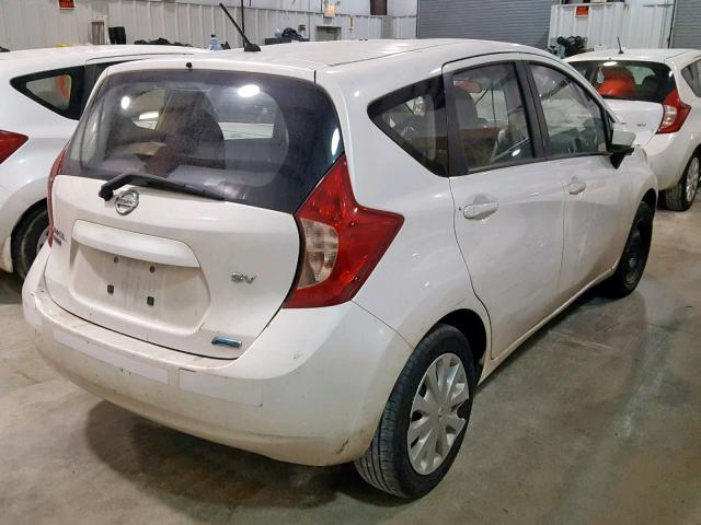 3N1CE2CP7FL388846 - 2015 NISSAN VERSA NOTE WHITE photo 4