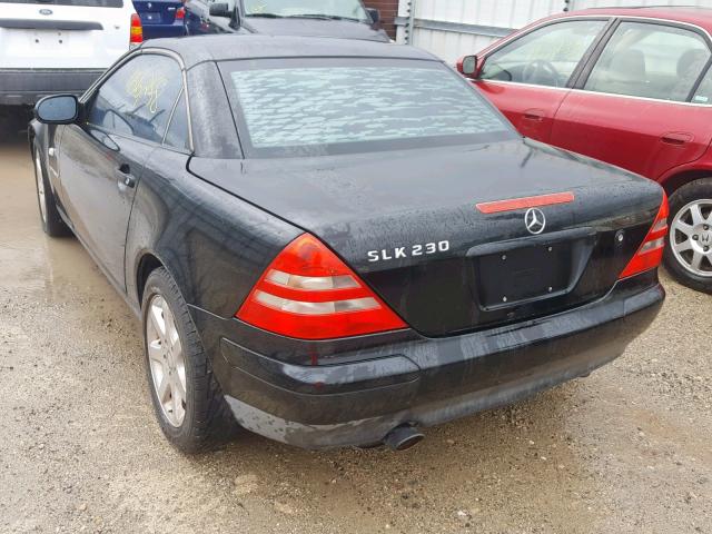 WDBKK47F8WF003740 - 1998 MERCEDES-BENZ SLK 230 KO BLACK photo 3