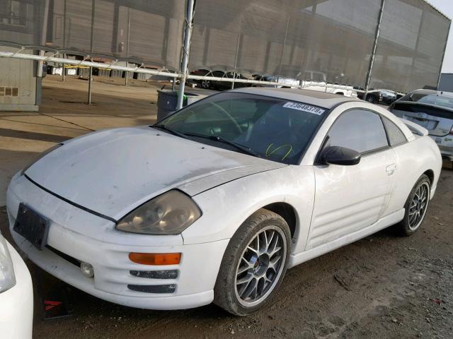 4A3AC54L4YE165221 - 2000 MITSUBISHI ECLIPSE GT WHITE photo 2