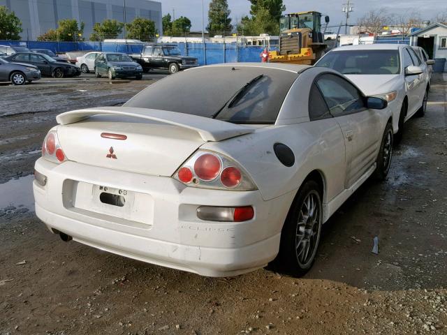 4A3AC54L4YE165221 - 2000 MITSUBISHI ECLIPSE GT WHITE photo 4