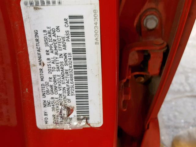 5Y2SL64883Z432418 - 2003 PONTIAC VIBE RED photo 10