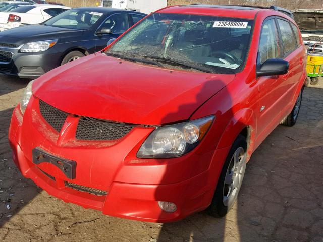 5Y2SL64883Z432418 - 2003 PONTIAC VIBE RED photo 2