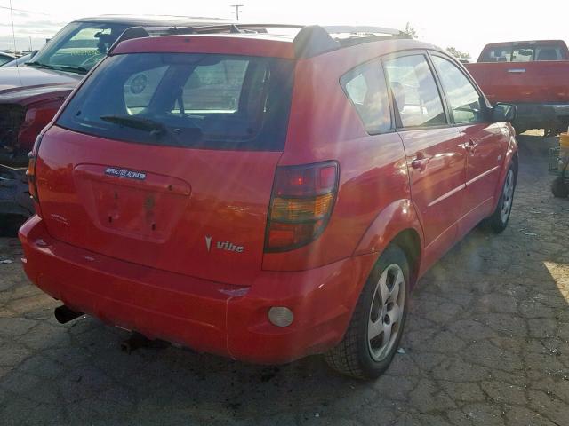 5Y2SL64883Z432418 - 2003 PONTIAC VIBE RED photo 4