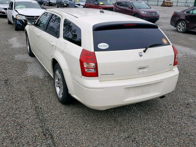 2D4FV48V55H681085 - 2005 DODGE MAGNUM SXT CREAM photo 3