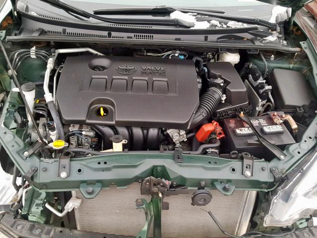 2T1BPRHE3EC005022 - 2014 TOYOTA COROLLA EC GREEN photo 7