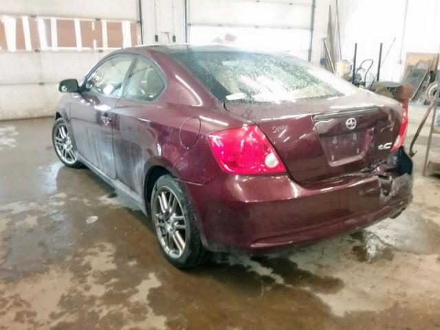 JTKDE167450002105 - 2005 TOYOTA SCION TC 勃艮第红 照片 3