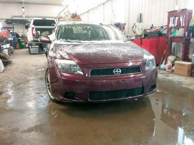 JTKDE167450002105 - 2005 TOYOTA SCION TC 勃艮第红 照片 9