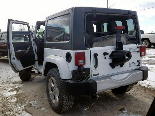 1C4AJWBG8EL251935 - 2014 JEEP WRANGLER S WHITE photo 3