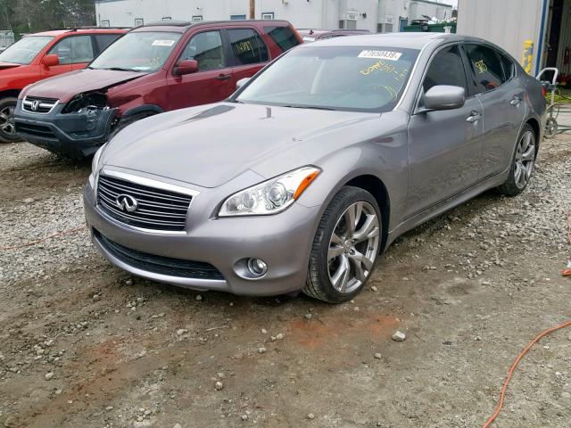 JN1BY1AP1DM513343 - 2013 INFINITI M37 GRAY photo 2