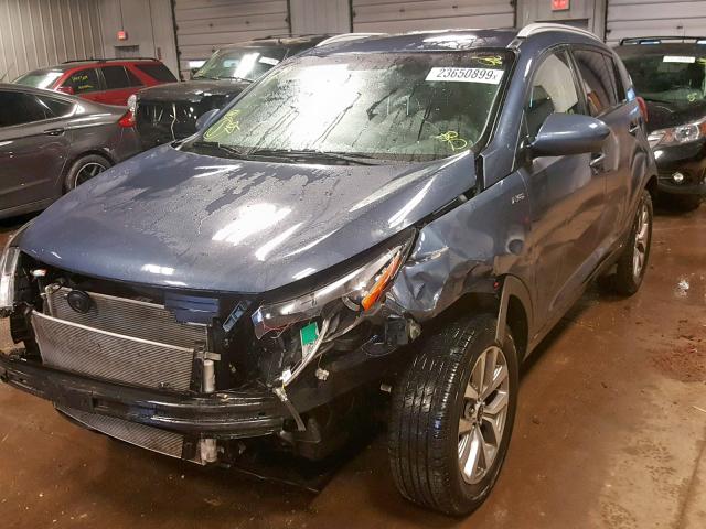 KNDPBCAC3G7810999 - 2016 KIA SPORTAGE L GRAY photo 2