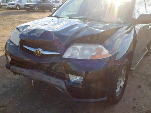 2HNYD188X1H506935 - 2001 ACURA MDX TOURIN GRAY photo 9