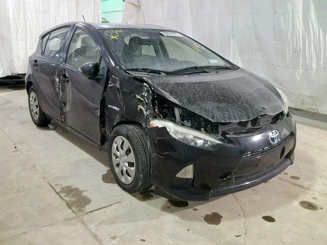 JTDKDTB36C1004090 - 2012 TOYOTA PRIUS C BLACK photo 1