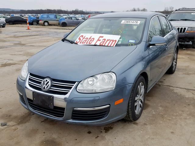 3VWSF71K56M751436 - 2006 VOLKSWAGEN JETTA 2.5 BLUE photo 2