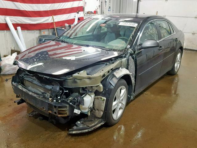 1G1ZB5E06CF211270 - 2012 CHEVROLET MALIBU LS BLACK photo 2