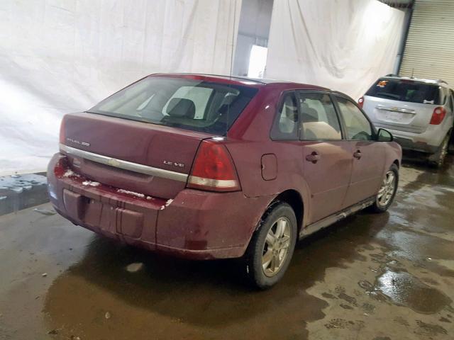1G1ZT64805F155243 - 2005 CHEVROLET MALIBU MAX წითელი ფოტო 4