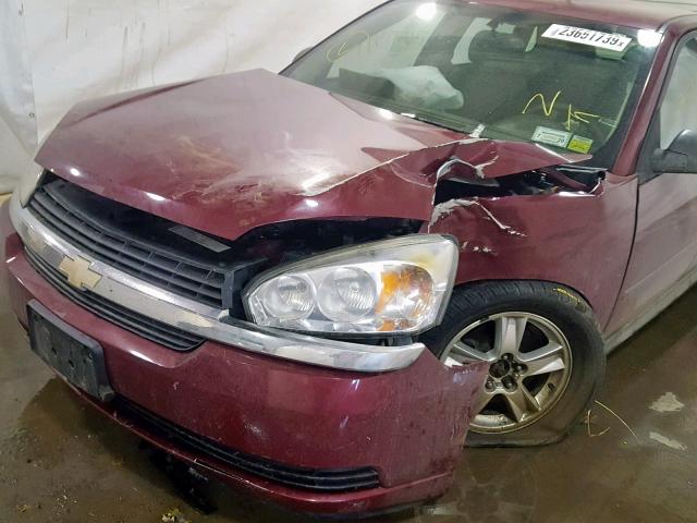 1G1ZT64805F155243 - 2005 CHEVROLET MALIBU MAX წითელი ფოტო 9