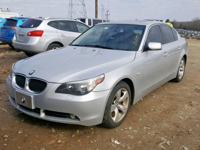 WBANA53555B861870 - 2005 BMW 525 I SILVER photo 2