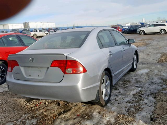 2HGFA16918H017983 - 2008 HONDA CIVIC EXL SILVER photo 4