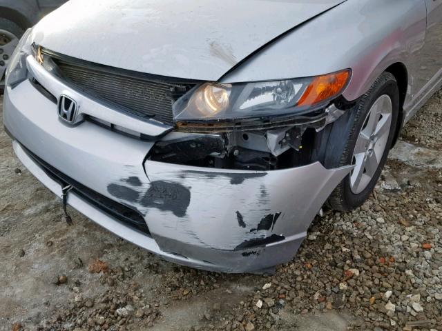 2HGFA16918H017983 - 2008 HONDA CIVIC EXL SILVER photo 9