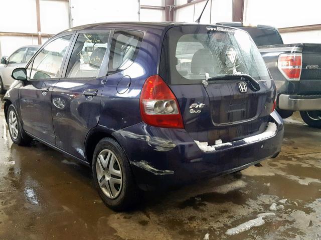 JHMGD38438S810314 - 2008 HONDA FIT PURPLE photo 3