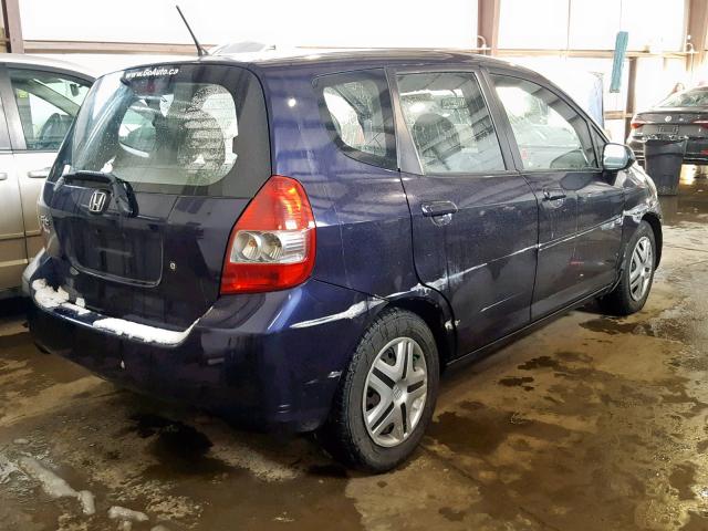 JHMGD38438S810314 - 2008 HONDA FIT PURPLE photo 4