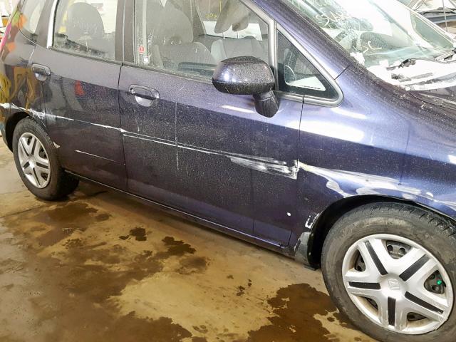 JHMGD38438S810314 - 2008 HONDA FIT PURPLE photo 9