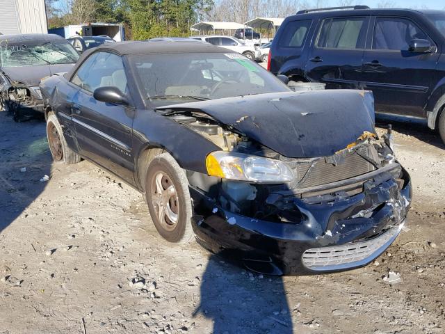 1C3EL45UX1N617950 - 2001 CHRYSLER SEBRING LX BLACK photo 1