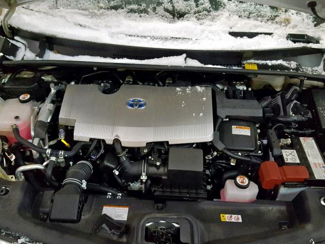 JTDKARFP9H3064031 - 2017 TOYOTA PRIUS PRIM ვერცხლისფერი ფოტო 7