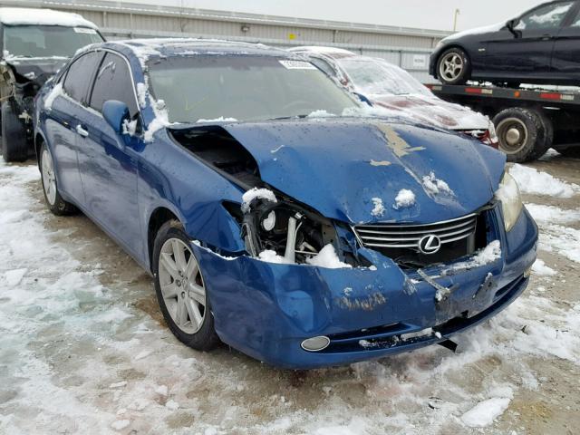 JTHBJ46G682185428 - 2008 LEXUS ES 350 BLUE photo 1