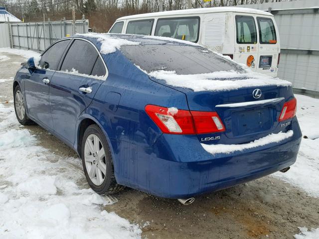 JTHBJ46G682185428 - 2008 LEXUS ES 350 BLUE photo 3