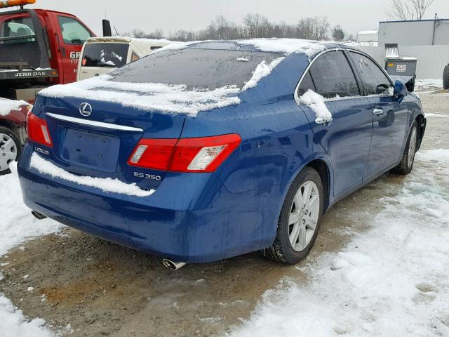 JTHBJ46G682185428 - 2008 LEXUS ES 350 BLUE photo 4