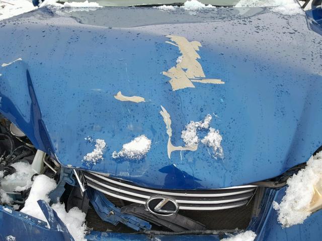 JTHBJ46G682185428 - 2008 LEXUS ES 350 BLUE photo 7