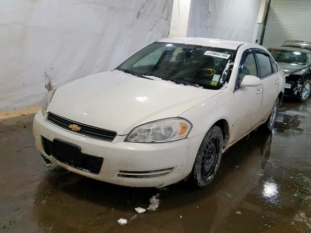 2G1WT58N179268093 - 2007 CHEVROLET IMPALA LT WHITE photo 2