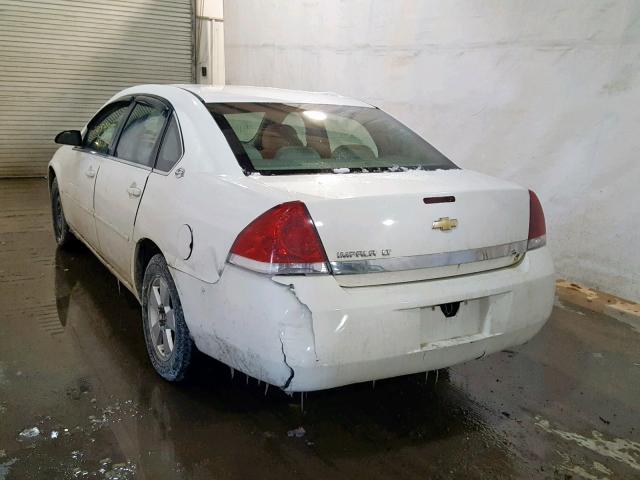 2G1WT58N179268093 - 2007 CHEVROLET IMPALA LT WHITE photo 3